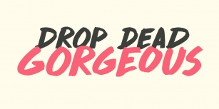 DK Drop Dead Gorgeous Font Download