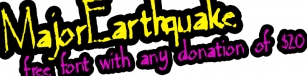 MajorEarthquake Font Download
