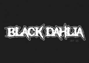 Black Dahlia Font Download
