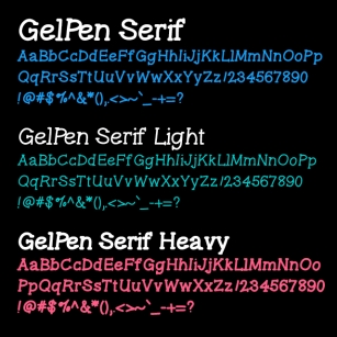 GelPen Serif Font Download