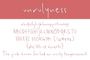 Unrulyness Font Download