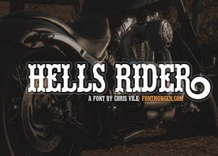 Hells Rider Font Download