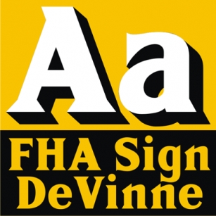 FHA Sign DeVinneNC Font Download