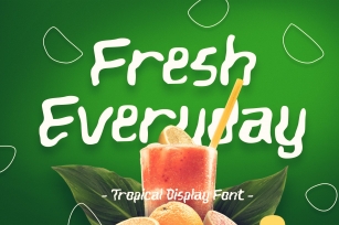 Fresh Everyday Tropical Display Font Font Download