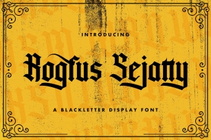 Rogfus Sejatty - Blackletter Font Font Download
