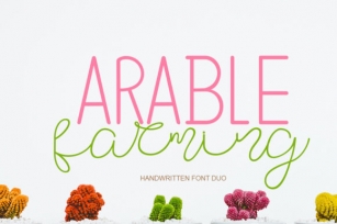 Arable Farming Font Download