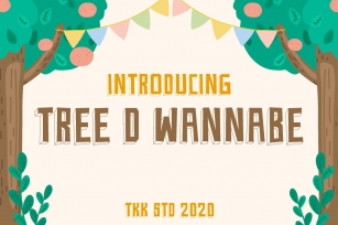 Tree D Wannabe - Kids Block Font Font Download