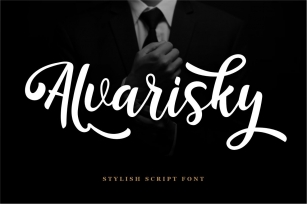Alvarisky - Stylish Script Font Font Download
