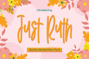 Just Ruth - Quirky Handwritten Font Font Download