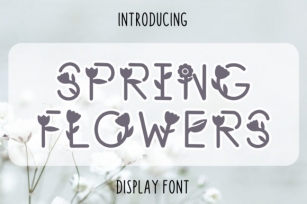 Spring Flowers Font Download