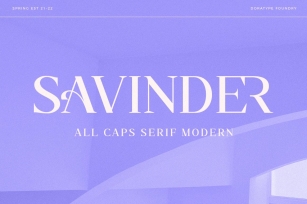 Savinder - All Caps Serif Font Download