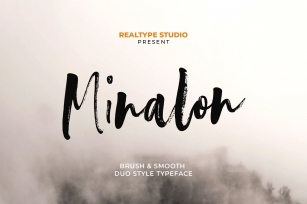 Minalon Brush Font Download