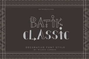 Batik Classic Font Download