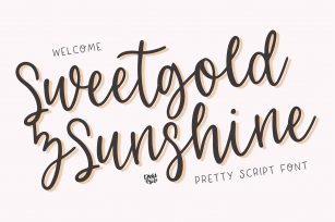SWEETGOLD & SUNSHINE Romantic Script Font Download