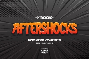 Aftershocks | Display Layered Fonts Font Download