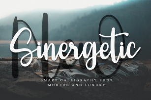 New Sinergetic - Modern Calligraphy Font Font Download