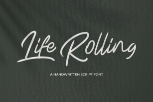 Life Rolling - Handwritten Script Font Font Download