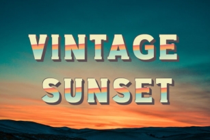 Vintage Sunset Font Download