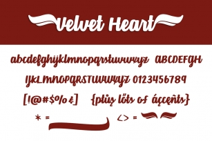Velvet Heart* Font Download