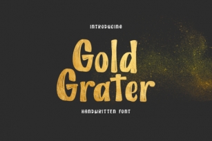 Gold Grater Font Download