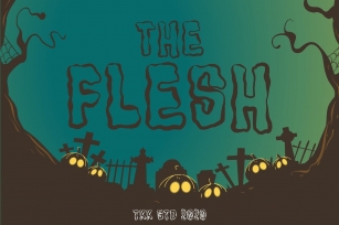 The Flesh - Horror Spooky Font Font Download
