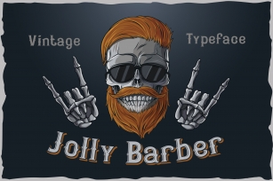 Jolly Barber. Vintage typeface Font Download