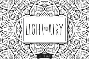 Light and Airy - Flower and Cute Girly Font Font Download
