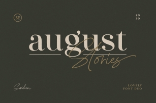 August Stories Font Download