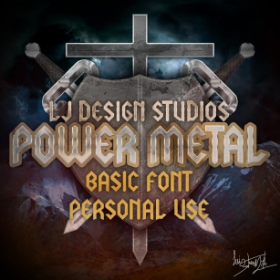 LJ Power Metal Font Download