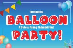 Balloon Party! Font Download