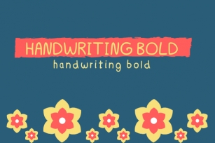 Handwriting Bold Font Download