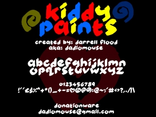 Kiddy Paints Font Download