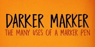 DK Darker Marker Font Download