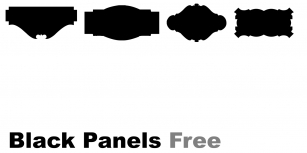 Black Panels Free Font Download