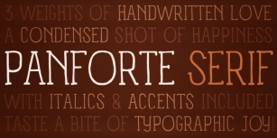 Panforte Serif Font Download