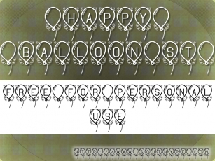 Happy Balloon S Font Download