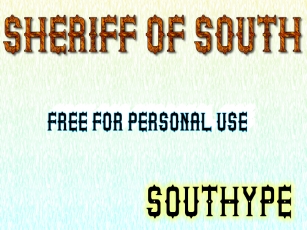 Sheriff of South S Font Download