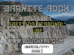 Granite Rock S Font Download