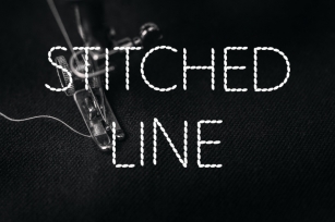 Stitched Line Font Font Download