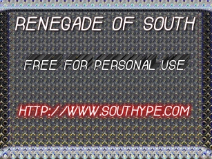 Renegade Of South Font Download