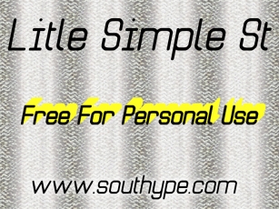 Litle Simple S Font Download
