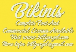 Bikinis Font Download