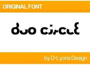 Duo Circle Font Download