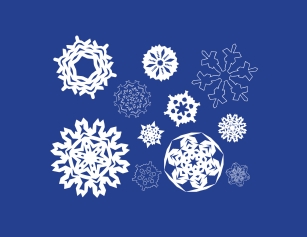 Paper Snowflakes Font Download