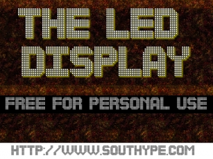 The Led Display S Font Download