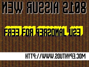 New Russia 2108 S Font Download