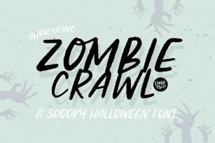 ZOMBIE CRAWL Halloween Font Font Download