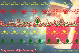 I Love Christmas Font Download