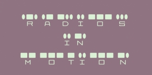 Radios In Motion Font Download