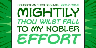 Holier Than Thou Font Download